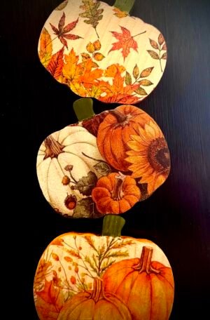 pumpkin decoupage