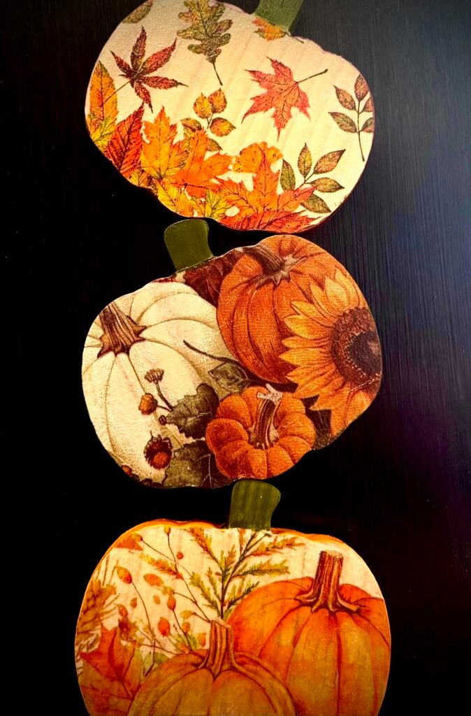 pumpkin decoupage