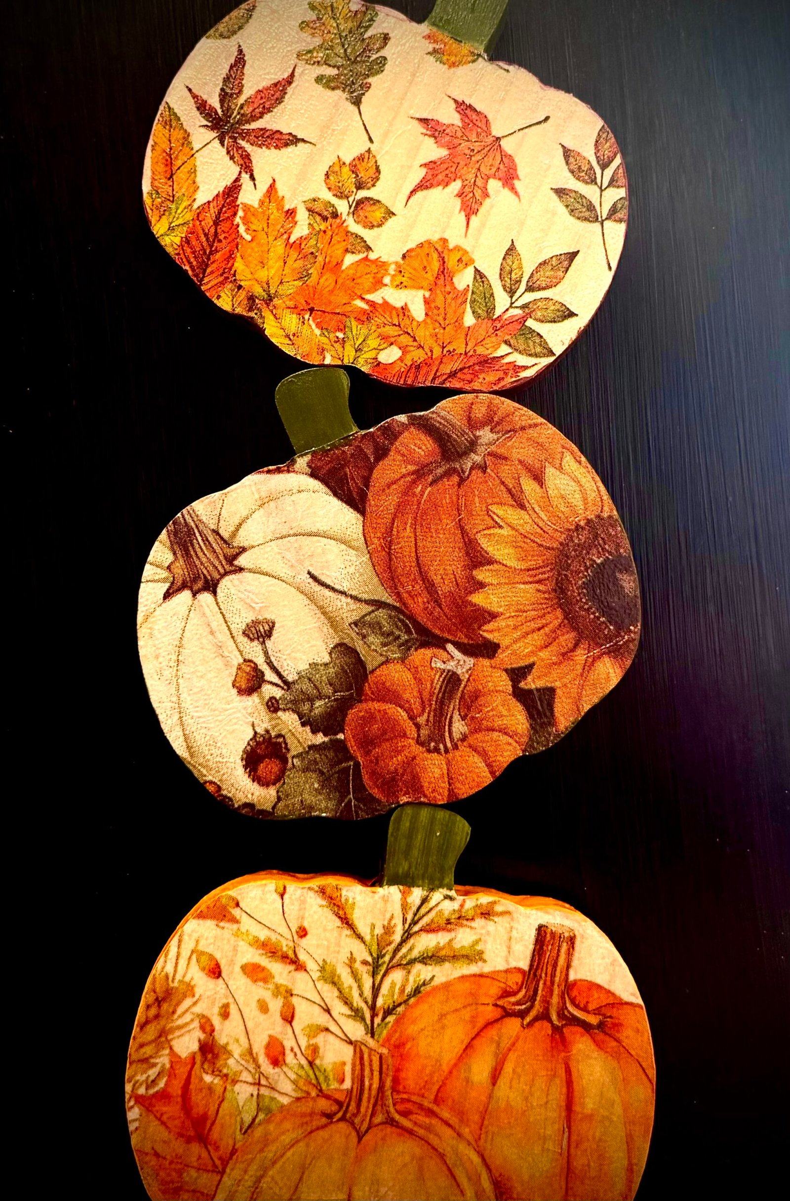 pumpkin decoupage